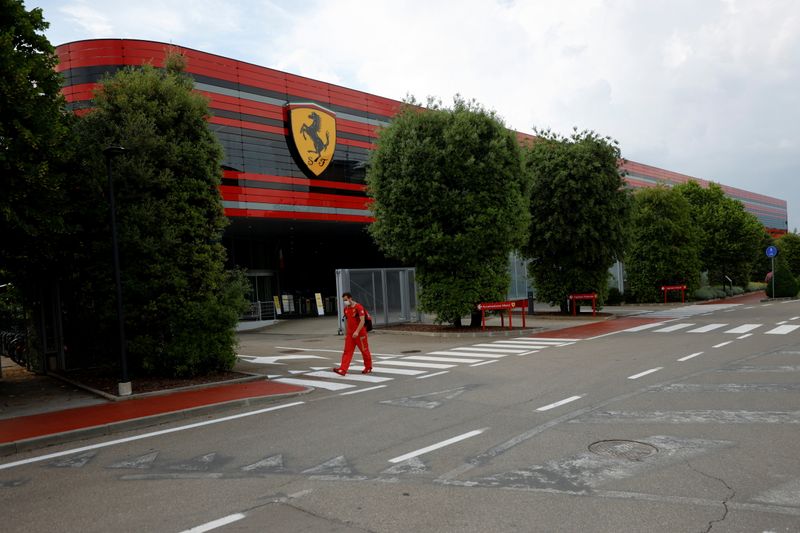 Ferrari flaunts its latest models on the catwalk