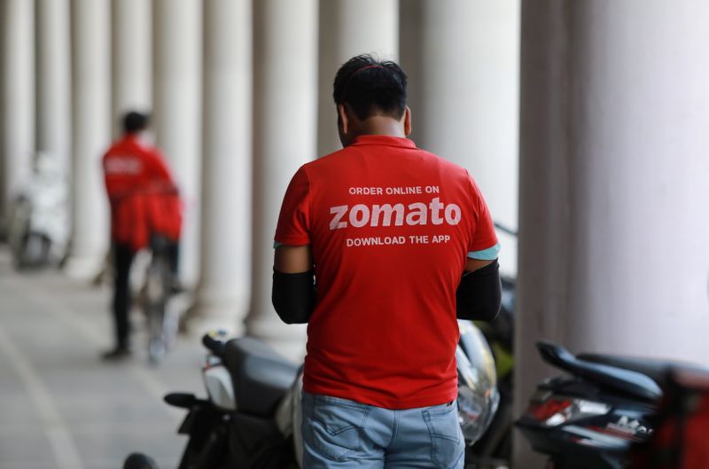 India's Zomato prices $1.25 billion IPO at 72-76 rupees per share